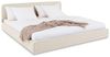 IDIMEX Polsterbett LATINI, Bett 180x200 cm mit höhenverstellbarem Kopfteil und Lattenrost Beige Bild 3