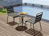 Vente-unique - MIRMANDE Garden dining set Metall Grau - B 60 cm x H 70 cm x L 60 cm Bild 2