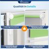 Grandekor Doppelrollo Klemmfix ohne Bohren Grün-Grau-Weiß 60x120 cm(Stoffbreite 56cm) Fenster Rollos für innen Klemmrollos Duo Rollos für Fenster ohne Bohren mit Bohren Privatschutz Zebrarollo Bild 5