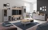 Kommode Sideboard Melini 166x38x86cm schiefergrau Eiche Delano hell Bild 4