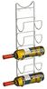 ZELLER 27373 Wand-Flaschenhalter für 5 Flaschen, Metall verchromt, ca. 15 x 10,5 x 61 cm Bild 2