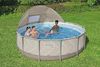 Steel Pro MAX™ Frame Pool Komplett-Set mit Filterpumpe Ø 396 x 107 cm, Op Art-Design, rund Bild 3