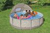 Steel Pro MAX™ Frame Pool Komplett-Set mit Filterpumpe Ø 396 x 107 cm, Op Art-Design, rund Bild 2