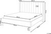 Bett mit Lattenrost VILLETTE 180 x 200 cm Samtstoff Taupe Bild 3