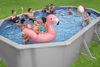 Bestway 56369 Hydrium Stahlwandpool Komplett Set mit Sandfilteranlage 610 x 366 x 122 cm, granitgrau, oval Bild 3