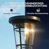 Outsunny Außen-Stehlampe mit 2 Helligkeitsmodi, Lichtsensor, Schalter, mehrere Helligkeitsstufen, Sensorgesteuert, Wetterfest, LED fest integriert, für Garten Balkon Bild 3