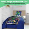 Minecraft Bettwäsche für Jungen 135x200 80x80 cm Motiv Creeper Creeps aus 100% Baumwolle Bild 3