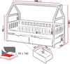 Kinderbett Darynka mit 2 Bettschubladen (Farbe: Kiefer) Bild 3