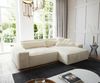 Delife 'Sirpio XL' Ecksofa mit variabler Recamiere, 270x170 cm, Beige, Plüschcord, ohne Hocker Bild 2
