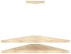 Stylish Oak TV Stand, 120 cm Wide, 5 cm High, 49 cm Deep | 100% Melamine Coated Particle Board, 8 mm Thickness | Perfect for Modern Living Rooms Bild 4