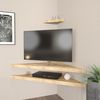 Stylish Oak TV Stand, 120 cm Wide, 5 cm High, 49 cm Deep | 100% Melamine Coated Particle Board, 8 mm Thickness | Perfect for Modern Living Rooms Bild 3