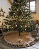 Dekoleidenschaft Weihnachtsbaumdecke "Hirsch" in braun, Ø 120 cm, Weihnachtsbaumrock in braun mit Kunstfell, Christbaumdecke, Weihnachtsbaum Decke Rock Teppich Umrandung Kragen Bild 2