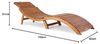 Casaria® Sonnenliege Klappbar Holz FSC®-Zertifiziert 320kg Belastbarkeit 190x60 cm Tragegriff Kofferfunktion Garten Balkon Terrasse Gartenliege Klappliege Akazie Bild 2