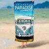 BERONAGE Strandtücher VW Volkswagen Bulli T1 Paradise 075 Badetuch 75x150 cm, 100% Baumwolle (1-St), Frottee in Velours-Qualität Bild 5