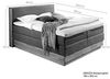 Möbel-Eins MENOTA Boxspringbett mit Bettkasten, massivem Holzrahmen und Bezug im Vintage Look grau 180x200 cm Härtegrad 4 Bild 3