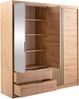 Kleiderschrank Mrynit 203 (Farbe: Artisan Eiche / Artisan Eiche + Schwarz) Bild 5