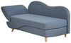 Chaiselongue Leinenoptik dunkelblau mit Bettkasten linksseitig MERI II Bild 5