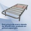 DUÉRMETE ONLINE - Verstärkter Lattenrost mit Lendenreglern 90x190 cm mit 4 Füßen von 25 cm im Lieferumfang enthalten Bild 3