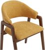 Vente-unique - SOLUNA Stuhl Stoff Gelb - B 53,5 cm x H 82 cm x L 56 cm Bild 5