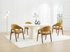 Vente-unique - SOLUNA Stuhl Stoff Gelb - B 53,5 cm x H 82 cm x L 56 cm Bild 2