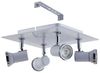 Eglo 95995 Badezimmerleuchte Spot Tamara 1 Stahl, Glas weiß, chrom GU10-LED 4X3W IP44 L:24cm H:26cm Bild 5