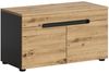 Lomadox Sitzbank CORTONA-158, Sitzbank Schuhbank Schuhschrank Garderobenbank modern grau mit Eiche Bild 3