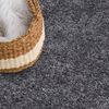 carpet city Shaggy Hochflor Teppich - 230x320 cm - Anthrazit - Langflor Wohnzimmerteppich - Einfarbig Uni Modern - Flauschig-Weiche Teppiche Schlafzimmer Deko Bild 3