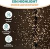 Gartenpirat LED Baum 180 cm schwarz mit 1500 LED warmweiß Timer-Funktion IP44, LED fest integriert, Warmweiß Bild 2