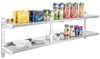 Royal Catering Hängeregal 180 cm 35 kg Gastro doppeltes Regal Wandbord Wandregal Edelstahl Bild 2