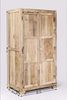 Kare Design Puro Schrank, Kleiderschrank Massivholz, Flurschrank Holz, (H/B/T) 190 x 100 x 58 cm Bild 3