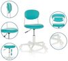 hjh OFFICE Kinderdrehstuhl KIDDY Base I Stoff, Kinder Schreibtischstuhl höhenverstellbar, Türkis, 719241 Bild 4