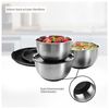 Edelstahl Schüssel 6-er Set mit Deckel Edelstahlschüssel Schalen Genius A06428 Bild 5