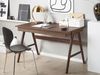 Schreibtisch dunkler Holzfarbton 120x70 cm 2 Schubladen SHESLAY Bild 2
