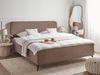 Bett mit Lattenrost VALOGNES 180 x 200 cm Bouclé Braun Bild 2