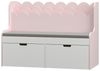 Kindersitzbank mit Regal Vestnes 100x45x70 cm Cotton Candy/Weiß [en. casa] Bild 5