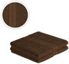 Badetuch 2er Set 100 x 150 cm Schokobraun Bild 2