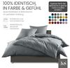 Bettwaesche-mit-Stil Mako-Satin Spannbettlaken grau 270x200cm Bild 4