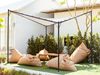 Pavillon AVENTINE Metall 300 cm 300 cm Beige Bild 2