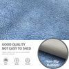 LINGKY Samt Sofabezug 1 2 3 4 Sitzer, L Form Sofaüberwurfe, Ecksofa Sofa überzug Pets Dog Couch überzug Anti-rutsch Sofaschutz, Ultra Weicher Sofaschoner (Blau,90x120 cm/Rechteckig) Bild 3