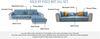 LINGKY Samt Sofabezug 1 2 3 4 Sitzer, L Form Sofaüberwurfe, Ecksofa Sofa überzug Pets Dog Couch überzug Anti-rutsch Sofaschutz, Ultra Weicher Sofaschoner (Blau,90x120 cm/Rechteckig) Bild 5