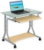 Compact Pc Desk With Glass Floor Bild 1