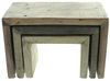 3x Dekobank "Rustikal" aus recyceltem Holz im Used Look, Blumenhocker, Blumenständer, Pflanzenständer Bild 5