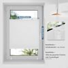 Sanfree Plissee Klemmfix Plisseerollo ohne Bohren Weiß B85 x H120cm inkl. Klemmträger Blickdicht und lichtdurchlässig Jalousie Faltrollo Sichtschutz und Sonnenschutz Rollo für Fenster & Tür Bild 5