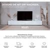 Wuun® Somero Korpus Weiß Hochglanz /280cm/Front Weiß-Hochglanz / TV Lowboard TV Board Hängend Hängeschrank Wohnwand Bild 2