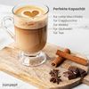 KONZEPT Gläser-Set Kaffeetassen 6-teilig – 420 ml, ideal für Kaffee, 6-tlg, aus Glas mit Henkel, hitzebeständig & spülmaschinengeeignet Bild 5