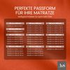 Bettwaesche-mit-Stil Mako-Satin Spannbettlaken orange 120x200cm Höhe 21-30cm Bild 5