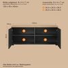 trendteam smart living - Baggio - TV-Schrank - Grau/Eiche - TV-Möbel mit 3 Lowboards - (B x H x T) 360 × 50 × 40 cm - Moderner Stil Bild 3