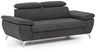 Mivano 2,5er-Sofa Gisele / Sofagarnitur mit Kopfteilverstellung und Armteilfunktion / 196 x 83 x 100 / Velours, Graubraun Bild 5