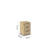 rauch Aditio Box, Nachttisch, 3 Schubladen, mit Softclose-Funktion, Farbe Eiche Artisan, BxHxT 40x61x42cm Bild 3
