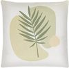 Kissen 2er Set Pflanzenmuster MICROSORUM 45 x 45 cm Hellgrün Bild 5